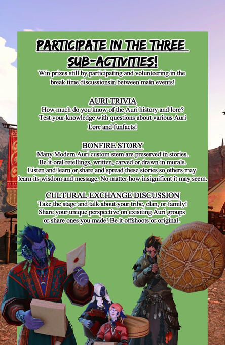 Poster for the Sub-Activities