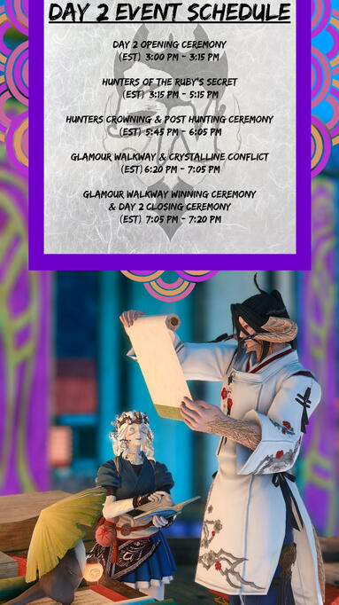 Event Schedule for Day 2