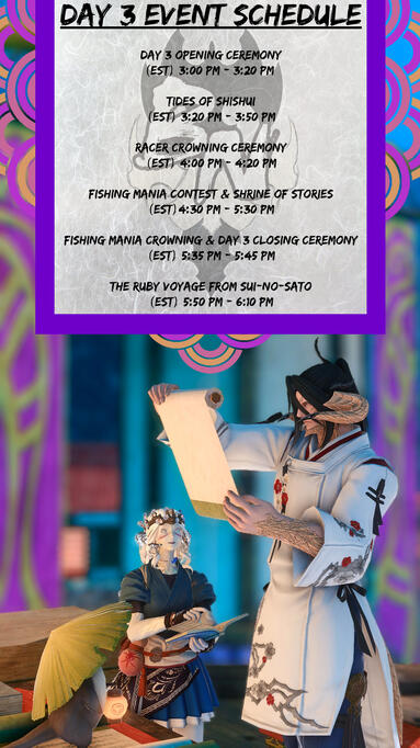 Event Schedule for Day 3