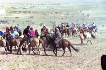 Naadam Horse Racers, by Unknown
