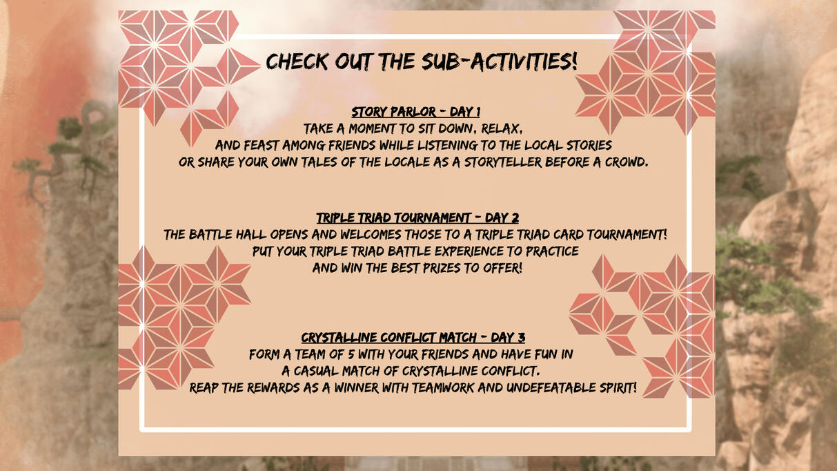 Check out the Sub-Activities