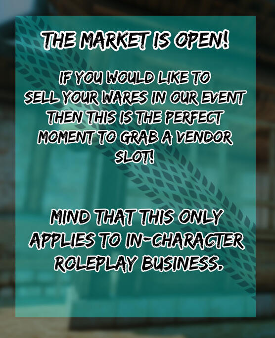 The Market is Open!